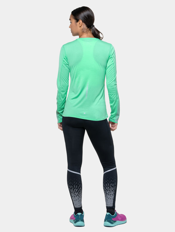 Ronhill Women's Tech Reflect L/S Tee 01309 Florida Marl/Reflect