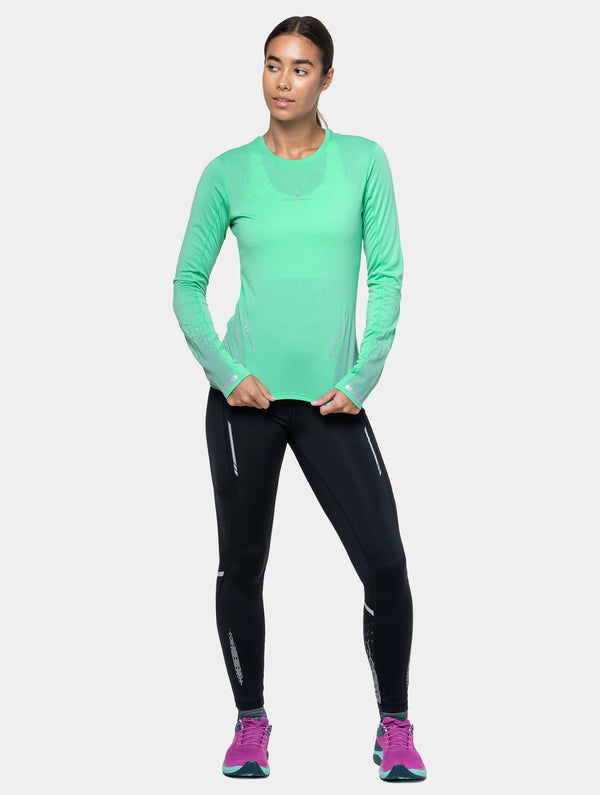 Ronhill Women's Tech Reflect L/S Tee 01309 Florida Marl/Reflect