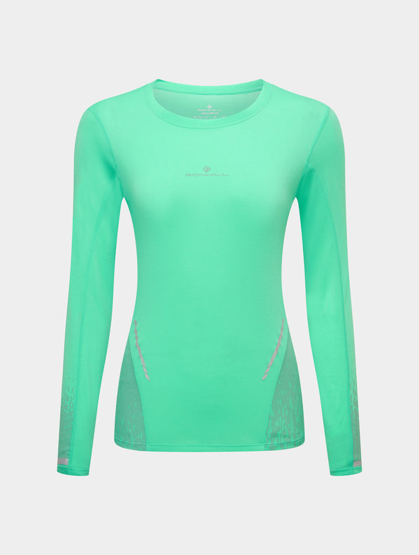 Ronhill Women's Tech Reflect L/S Tee 01309 Florida Marl/Reflect