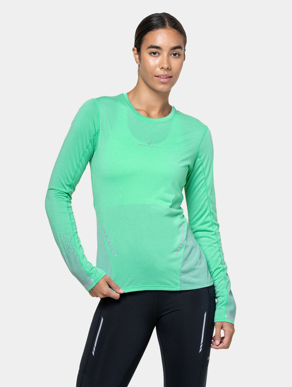 ronhill Women's Tech Reflect L/S Tee 01309 Florida Marl/Reflect