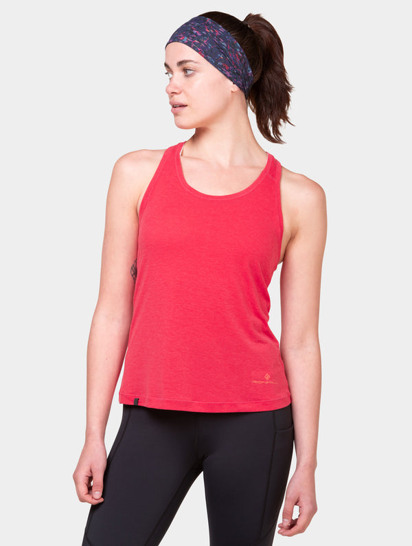 ronhill Women's Tech Tencel Vest 01282 Sunset Marl/Saffron