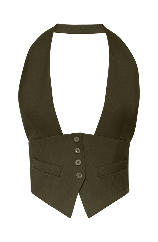 ronny kobo Alesis Vest - Olive Green