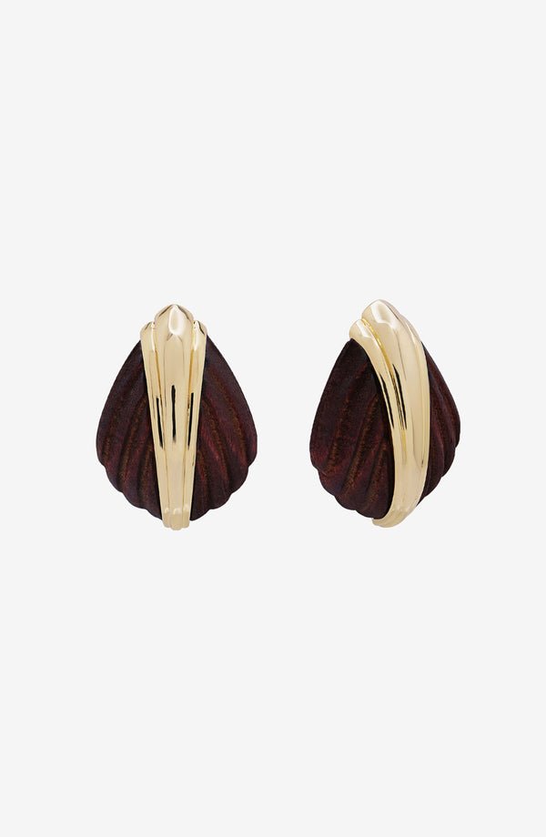ronny kobo Aster Earrings - Dark Wood
