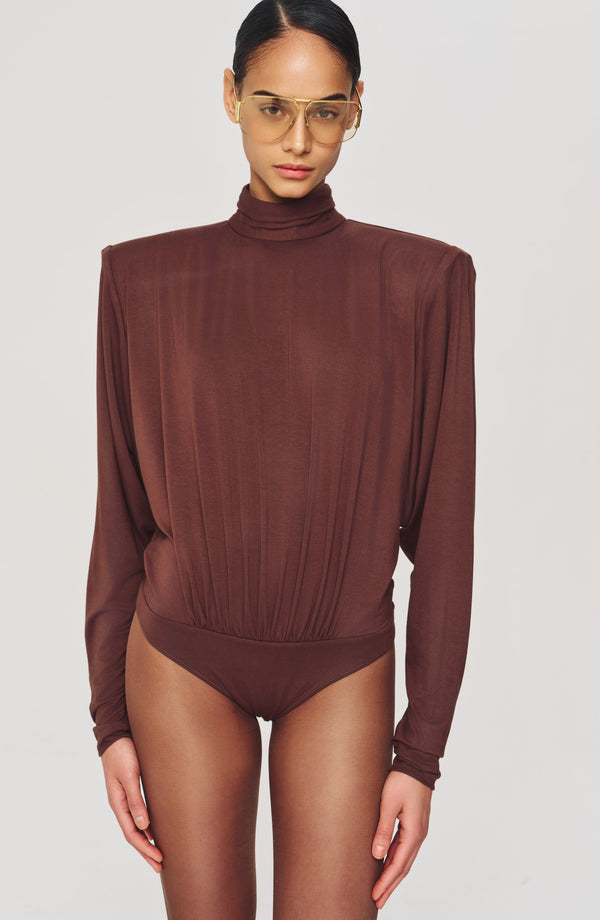 Ronny Kobo Bri Bodysuit - Brown