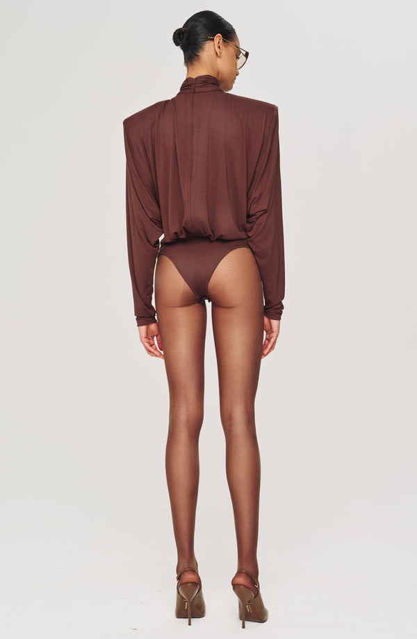 Ronny Kobo Bri Bodysuit - Brown