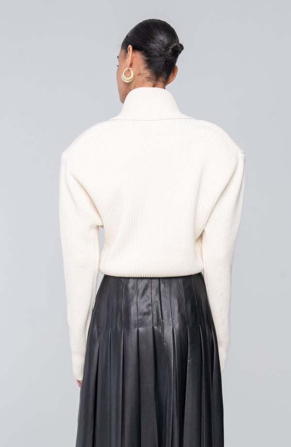 Ronny Kobo Camilla Knit Top - Ivory