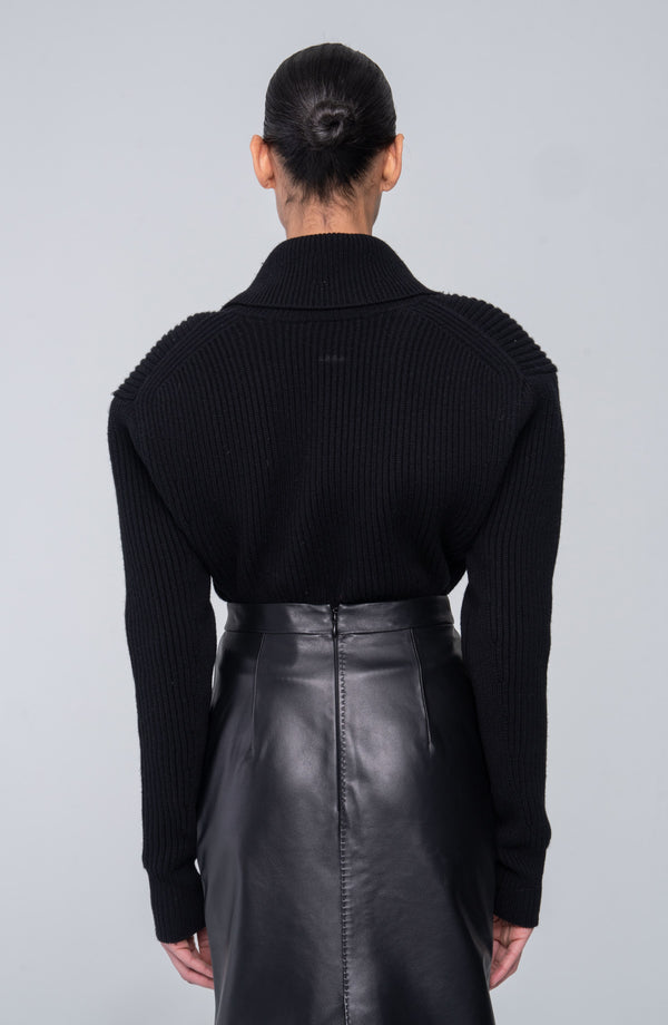 Ronny Kobo Camilla Knit Top - Navy