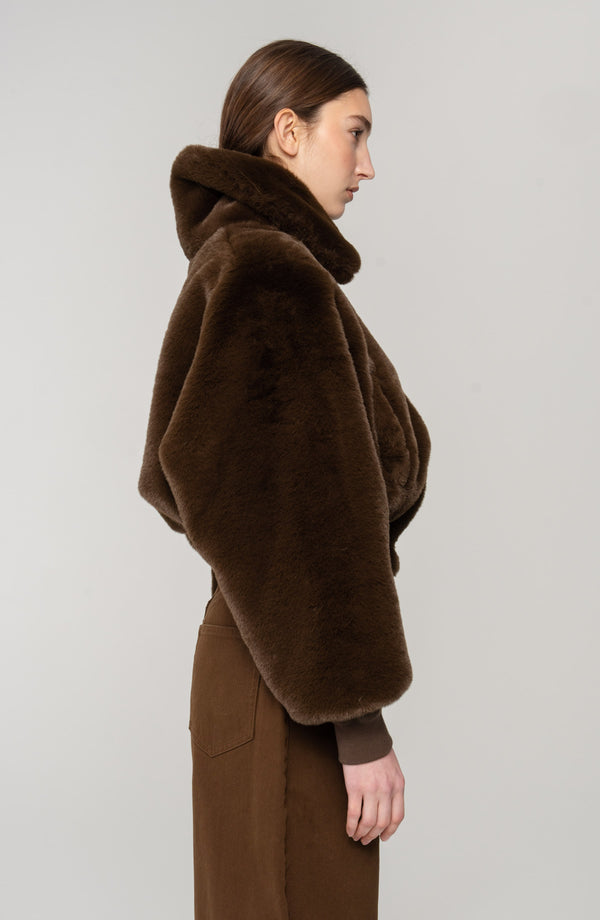 Ronny Kobo Clemence Faux Fur Jacket