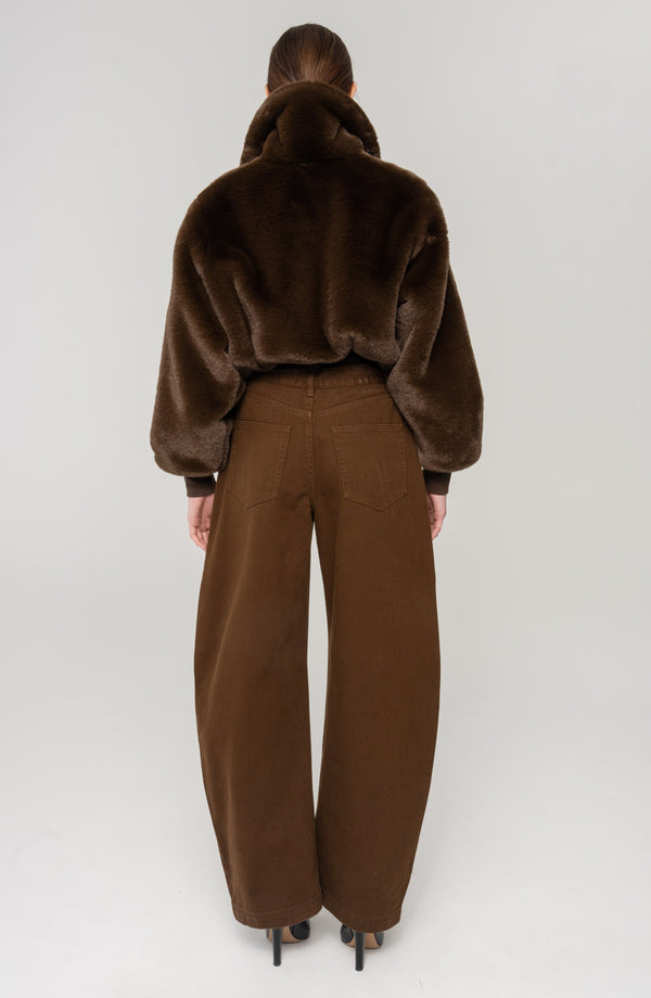 Ronny Kobo Clemence Faux Fur Jacket