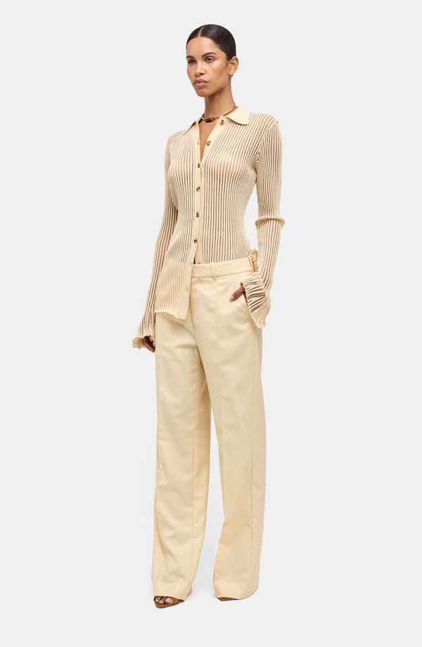 Ronny Kobo Denzel Cardigan - Custard