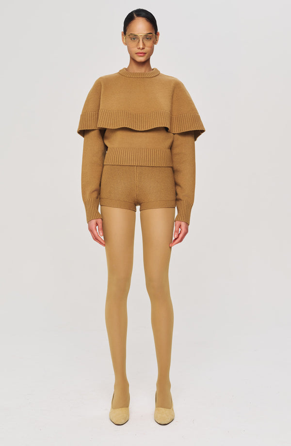 Ronny Kobo Evian Knit Top - Camel