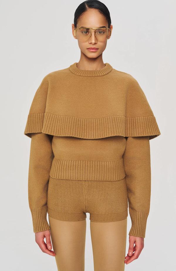 ronny kobo Evian Knit Top - Camel