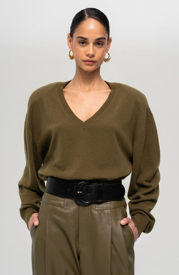 ronny kobo Landen Sweater - Olive