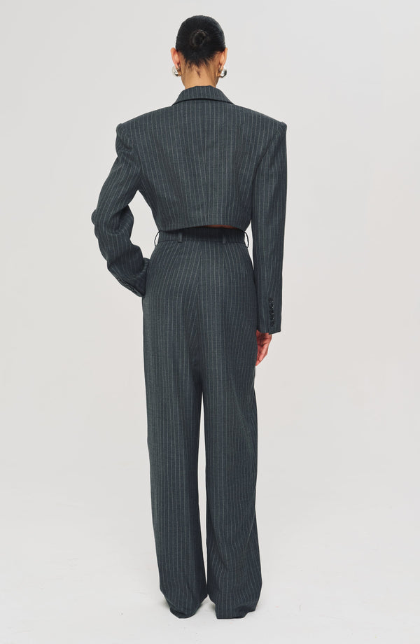 Ronny Kobo Michelle Jumpsuit - Charcoal White