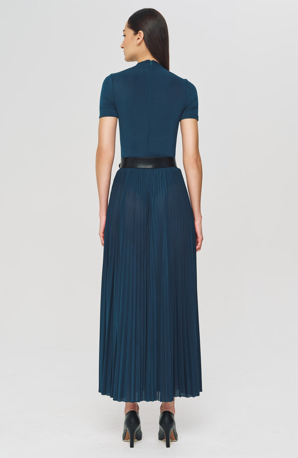 Ronny Kobo Mist Skirt - Deep Teal