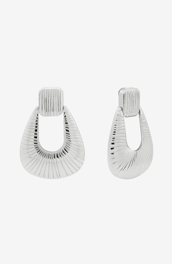 ronny kobo Striated Door Knocker Earrings Large