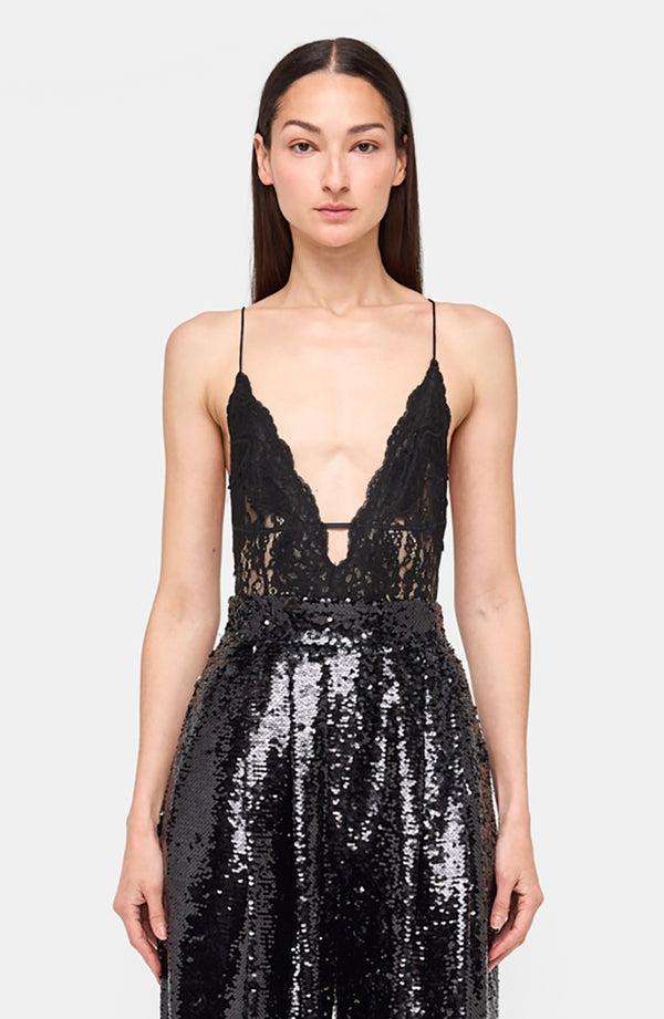 Ronny Kobo Terry Bodysuit - Black