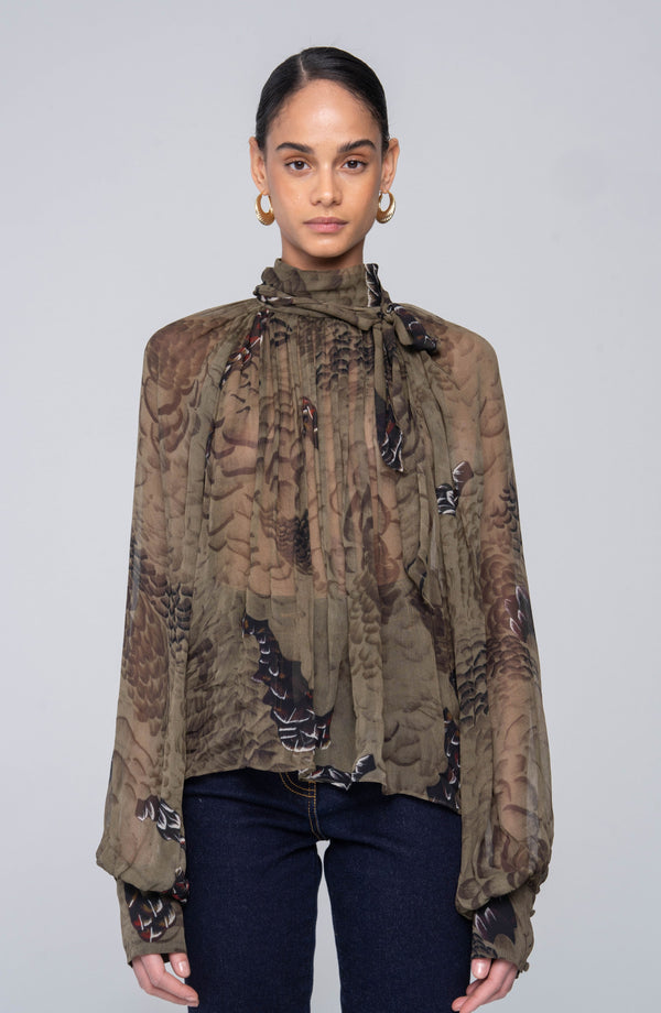 ronny kobo Zenia Top - Jade Camo