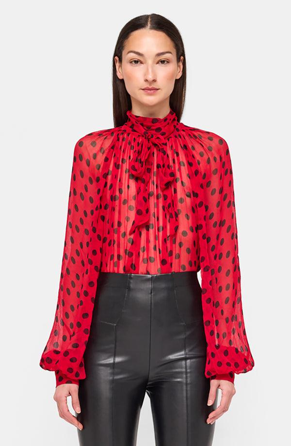 ronny kobo Zenia Top - Red/Black
