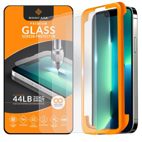roocase ROOCASE 3-Pack Glass Screen Protector for Apple iPhone 13 Pro Max Include Easy Install Frame