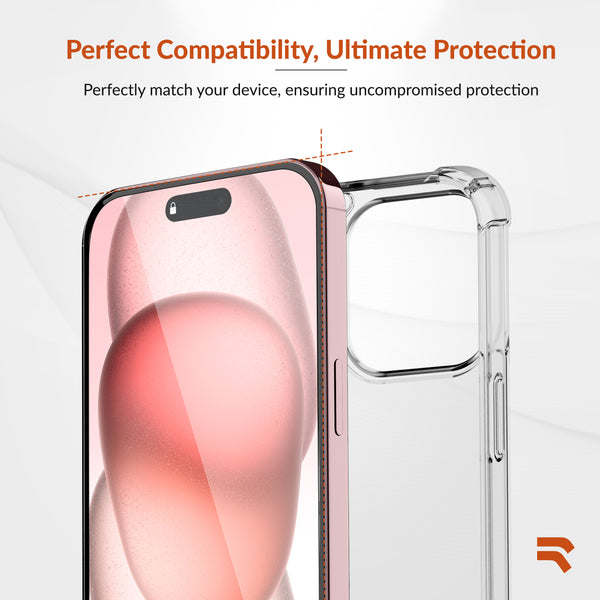 Roocase ROOCASE 3-Pack Glass Screen Protector For Apple IPhone 15 Plus Include Easy Install Frame