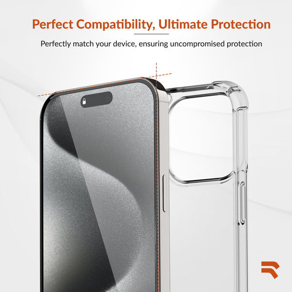 Roocase ROOCASE 3-Pack Glass Screen Protector For Apple IPhone 15 Pro Max Include Easy Install Frame