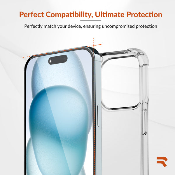 Roocase ROOCASE 3-Pack Glass Screen Protector For Apple IPhone 15 Include Easy Install Frame