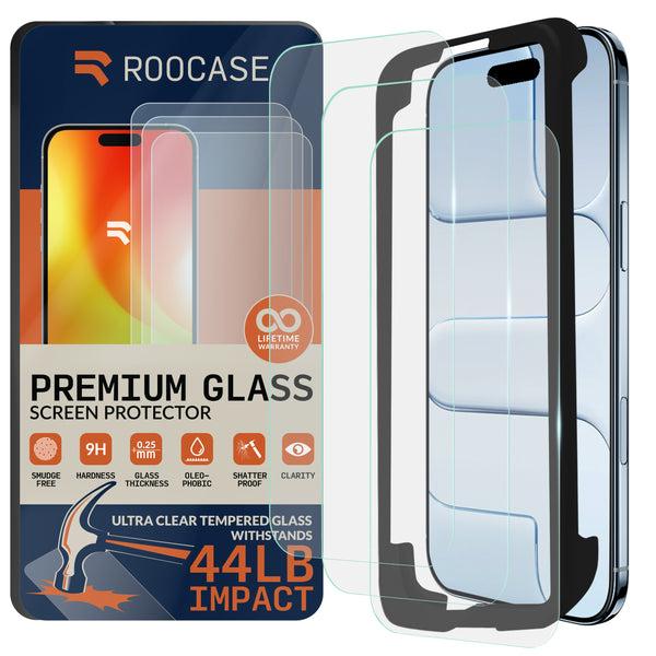 roocase ROOCASE 3-Pack Glass Screen Protector for Apple iPhone 17 Air Include Easy Install Frame