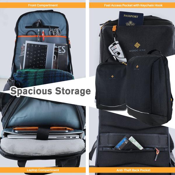 Roocase Roocase Balboa Backpack For 15.6 Laptop And Tablet - Daily Carrying Backpack - Black