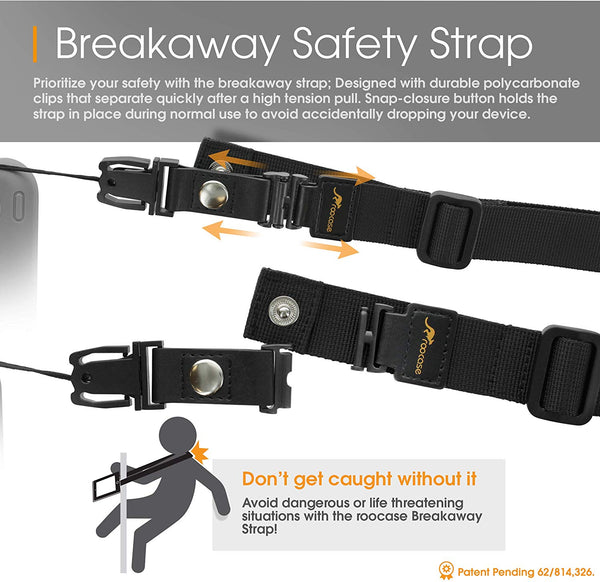Roocase Roocase Breakaway Safety Shoulder Strap - Compatible With LifeProof NUUD/FRE IPad Case