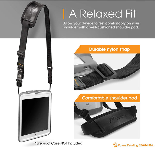 Roocase Roocase Breakaway Safety Shoulder Strap - Compatible With LifeProof NUUD/FRE IPad Case