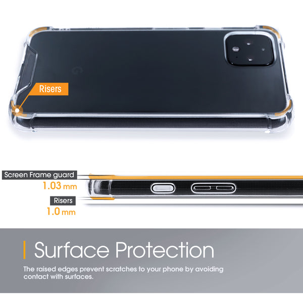 Roocase Roocase Plexis Case For Google Pixel 4 XL - Clear