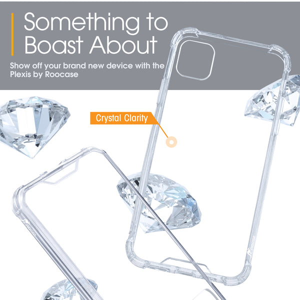 Roocase Roocase Plexis Clear Case For Google Pixel 4a Slim Transparent Cover With TPU Bumper