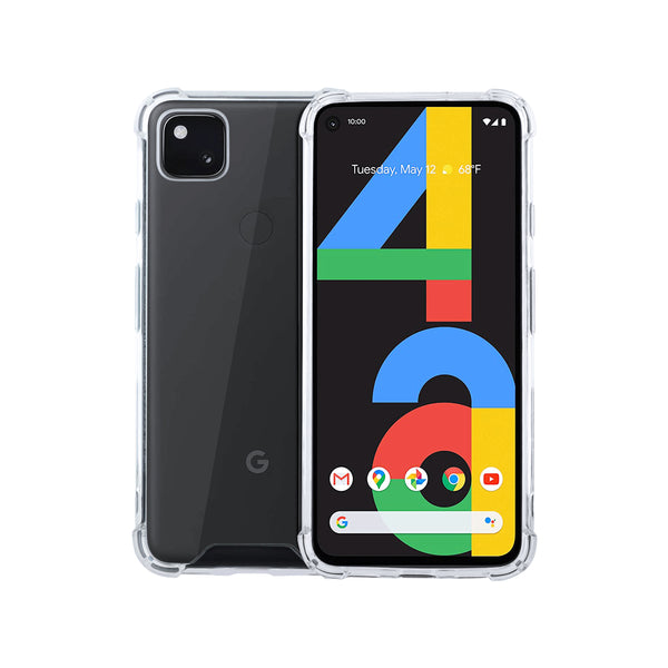 roocase Roocase Plexis Clear Case for Google Pixel 4a Slim Transparent Cover with TPU Bumper