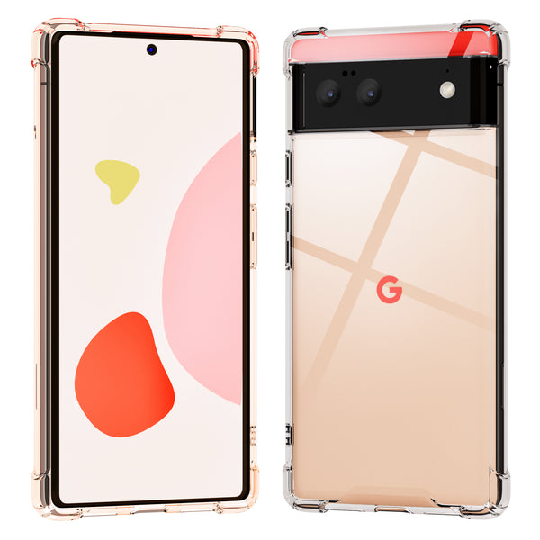 roocase Roocase Plexis Clear Case for Google Pixel 6 6.4in (2021) Slim Transparent Cover with TPU Bumper