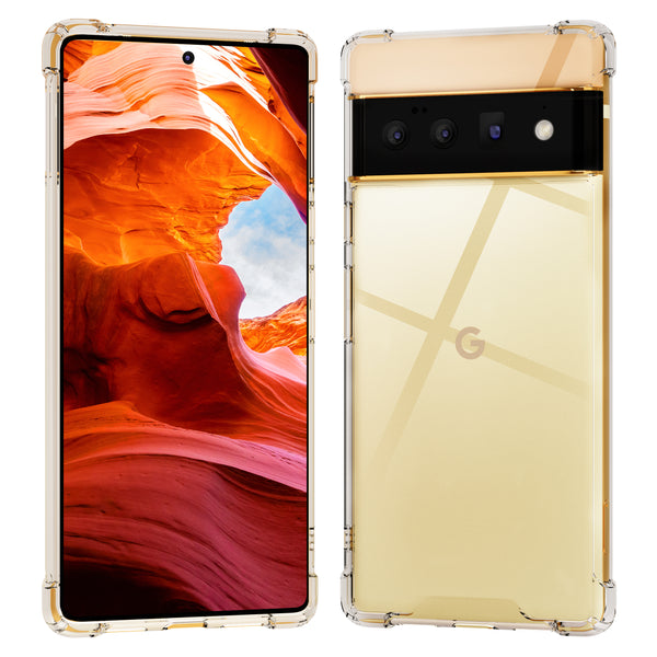 roocase Roocase Plexis Clear Case for Google Pixel 6 Pro 6.7in (2021) Slim Transparent Cover with TPU Bumper