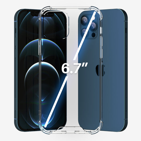 Roocase Roocase Plexis Clear Case For IPhone 12 Pro Max 6.7 Inch Slim Transparent Cover With TPU Bumper