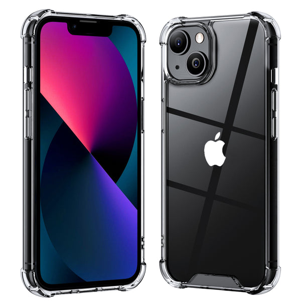 roocase Roocase Plexis Clear Case for iPhone 13 Mini (2021) Slim Transparent Cover with TPU Bumper