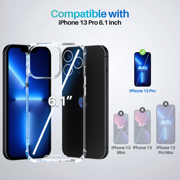 Roocase Roocase Plexis Clear Case For IPhone 13 Pro (2021) Slim Transparent Cover With TPU Bumper