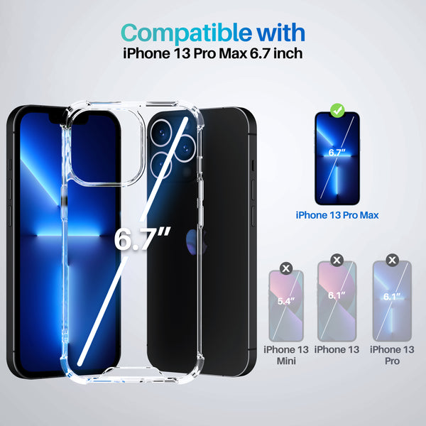 Roocase Roocase Plexis Clear Case For IPhone 13 Pro Max (2021) Slim Transparent Cover With TPU Bumper