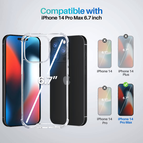 Roocase ROOCASE Plexis Clear Case For IPhone 14 Pro Max 6.7 Inch Slim Transparent Cover