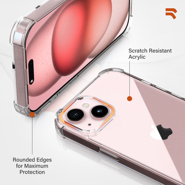 Roocase ROOCASE Plexis Clear Case For IPhone 15 Plus Slim Transparent Cover