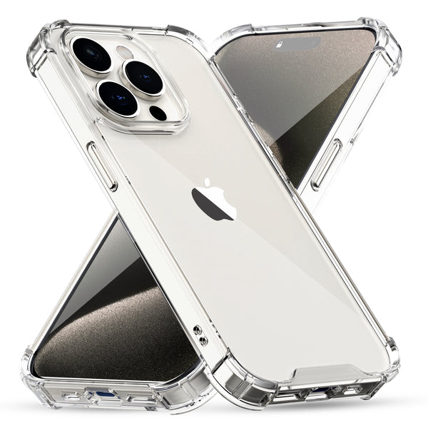 roocase ROOCASE Plexis Clear Case for iPhone 15 Pro Max Slim Transparent Cover
