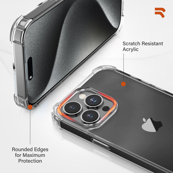 Roocase ROOCASE Plexis Clear Case For IPhone 15 Pro Slim Transparent Cover