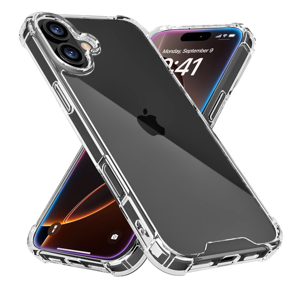roocase ROOCASE Plexis Clear Case for iPhone 16 Plus Slim Transparent Cover