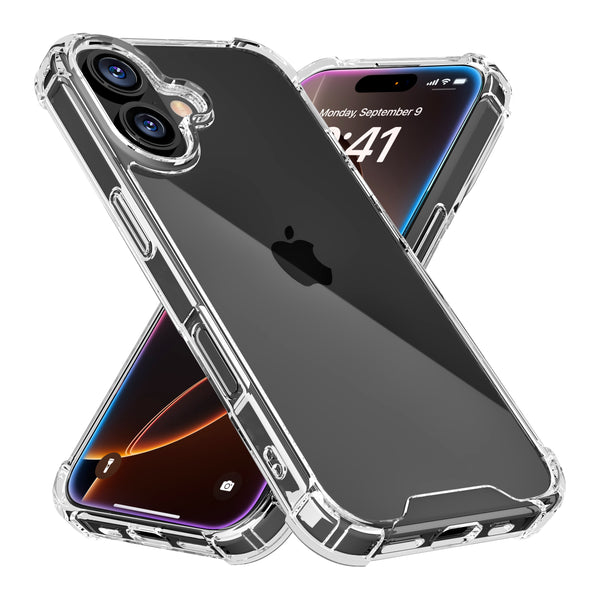 roocase ROOCASE Plexis Clear Case for iPhone 16 Slim Transparent Cover