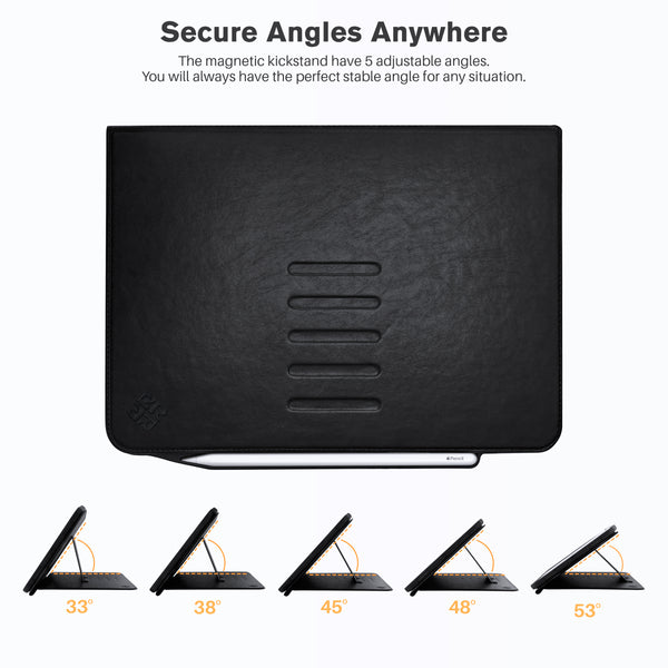 Roocase Roocase Sunset Case For IPad 10.2 2019 - Folio Smart Cover - Magnetic Case - Convenient Stand - Black