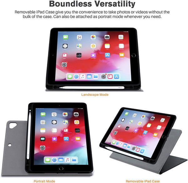 Roocase Roocase Sunset Case For IPad 9.7 (2018/2017) - Folio Smart Cover - Magnetic Case - Convenient Stand - Black