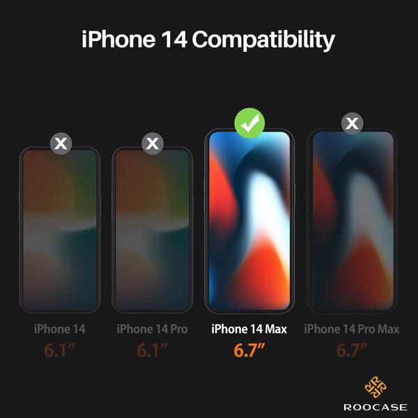 Roocase ROOCASE Tempered Glass Screen Protector For Apple IPhone 14 Plus (6.7 Inch) With Install Frame Pack Of 3