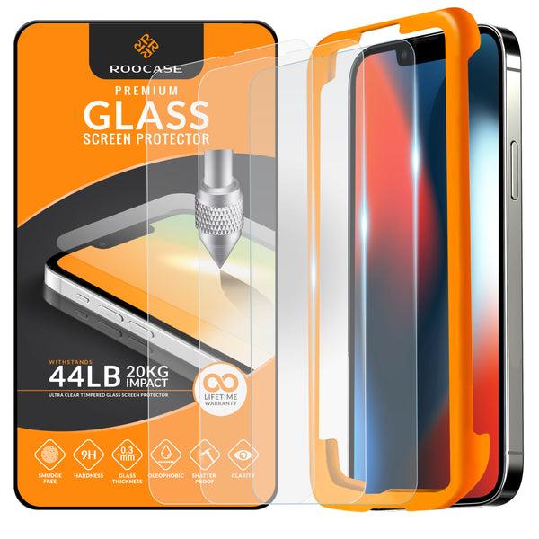 roocase ROOCASE Tempered Glass Screen Protector for Apple iPhone 14 Plus (6.7 Inch) with Install Frame Pack of 3
